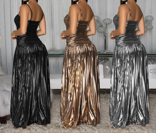 Spaghetti Strap Sequin Dress