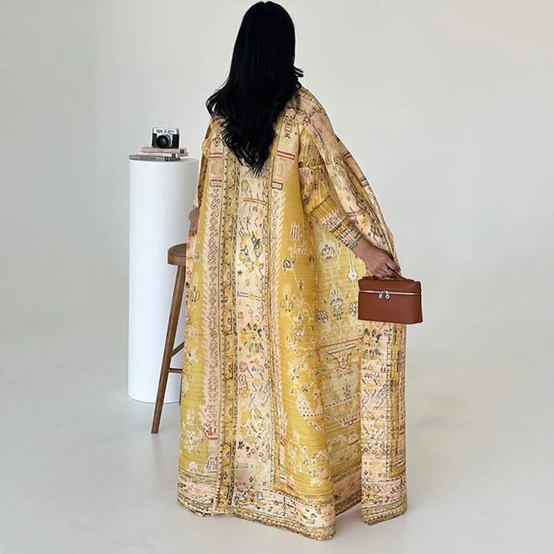 Vintage Print Abaya