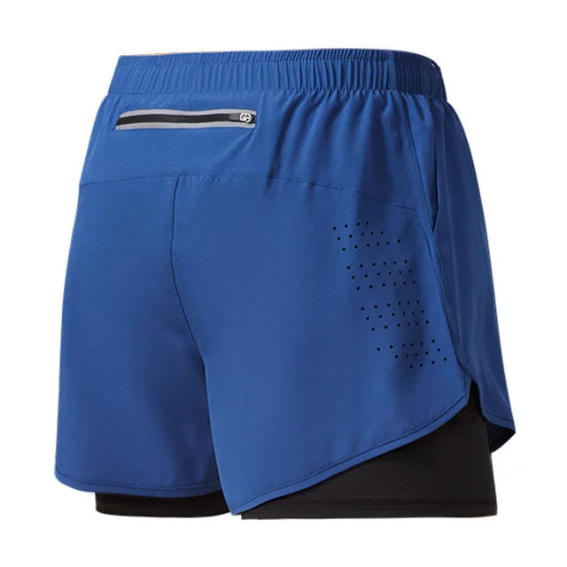 Men's Double Layer Running Shorts
