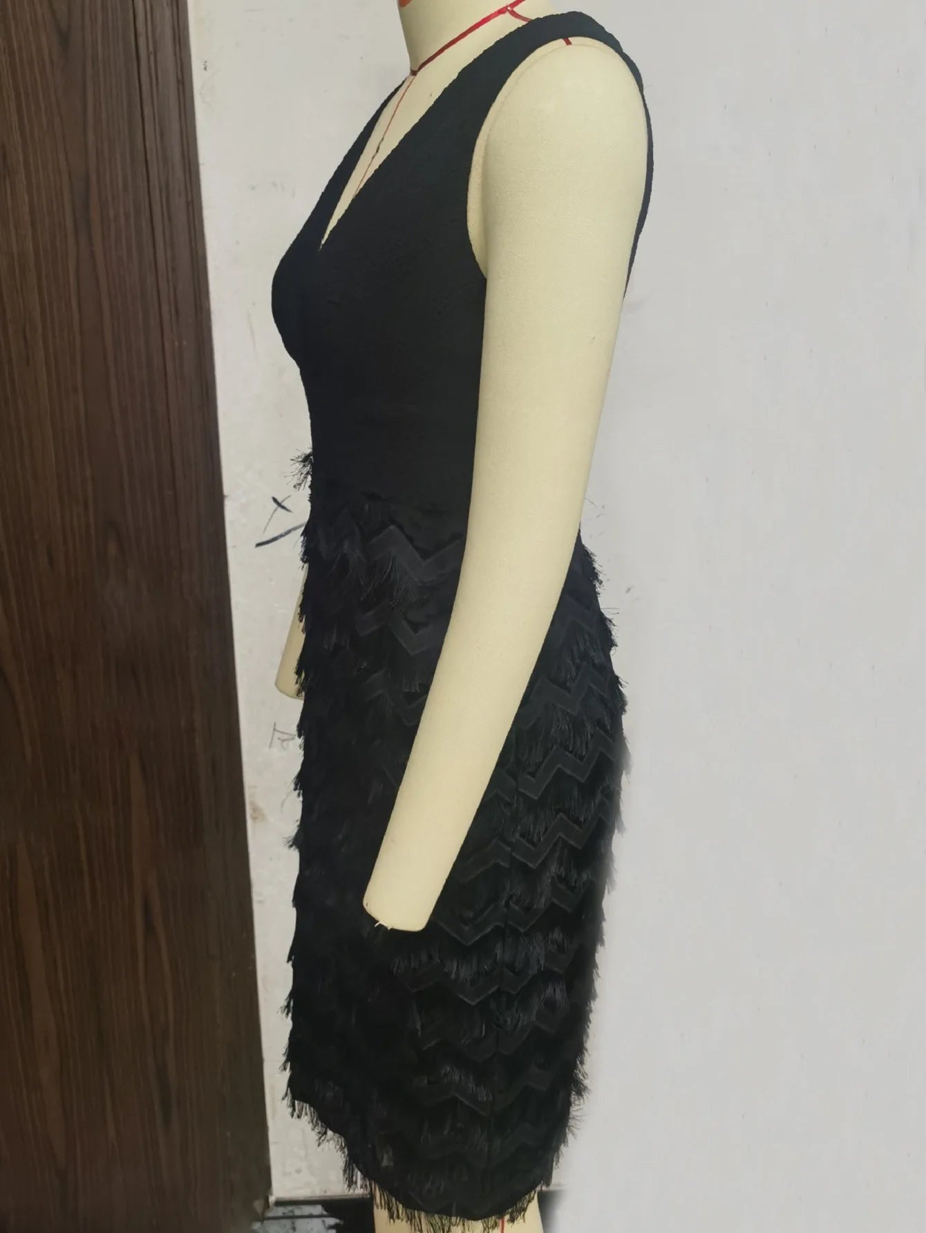 Sequin Stitching Bodycon Dress