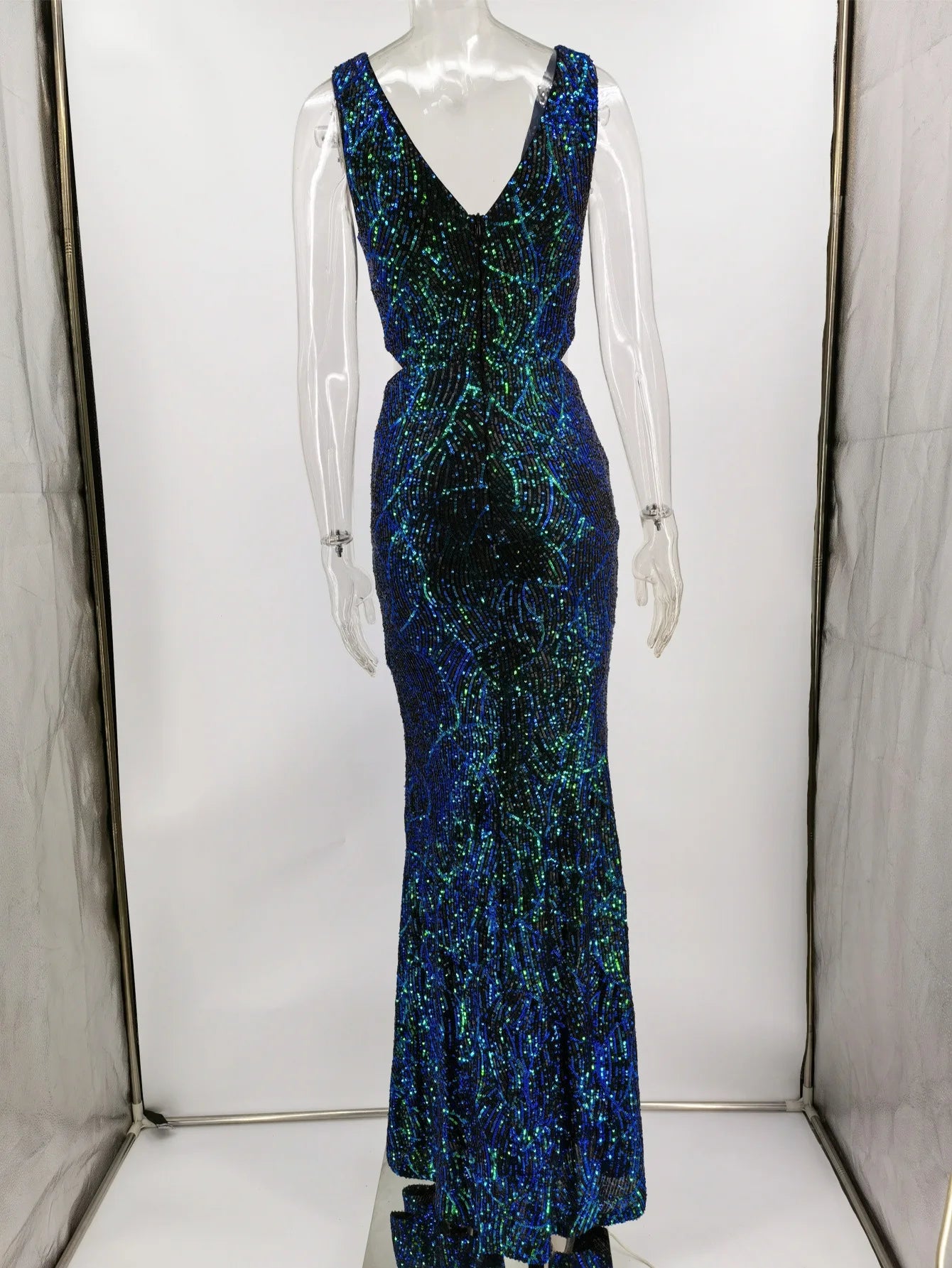 Sequin Bandage Long Dress