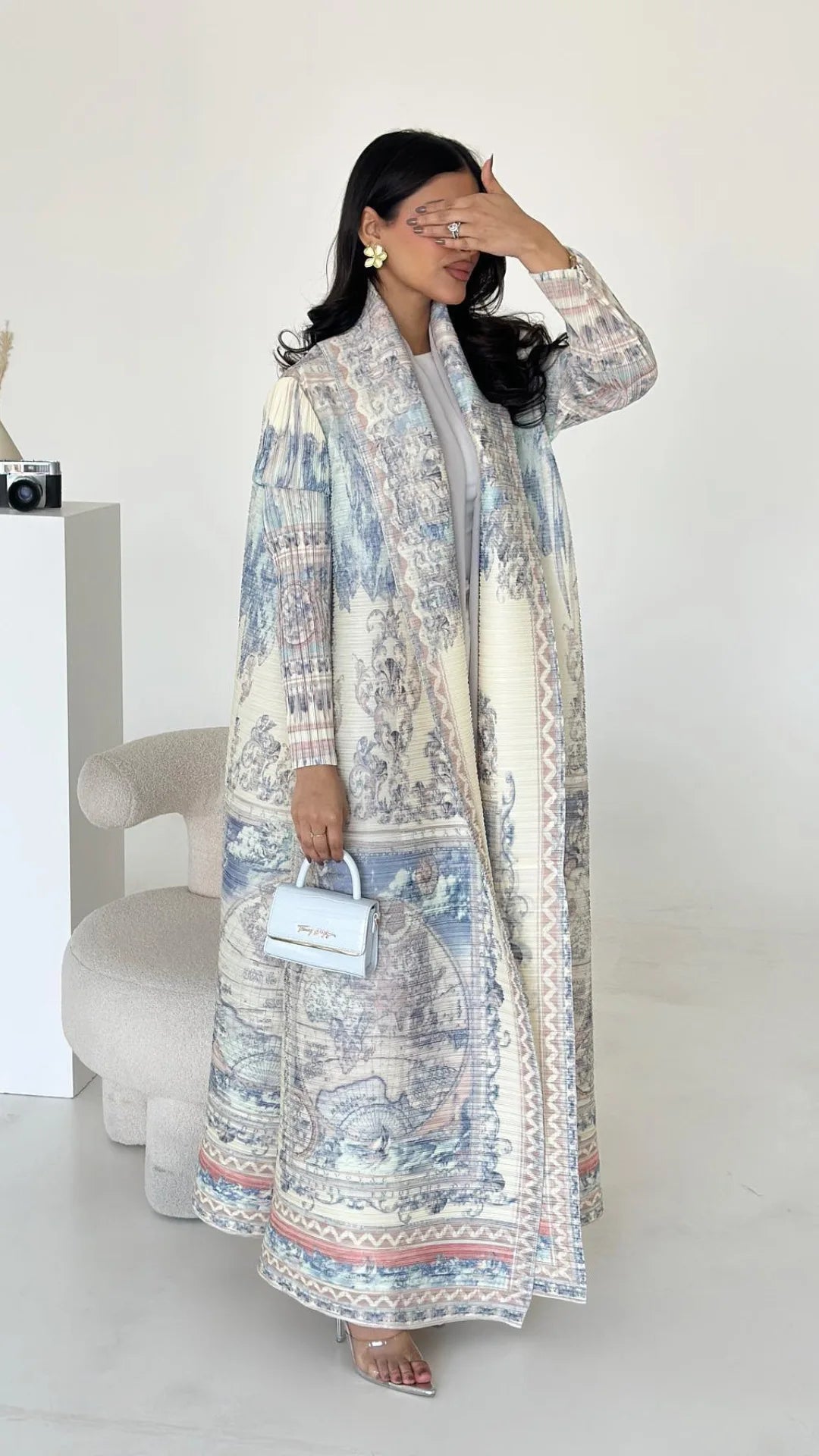 Vintage Print Abaya