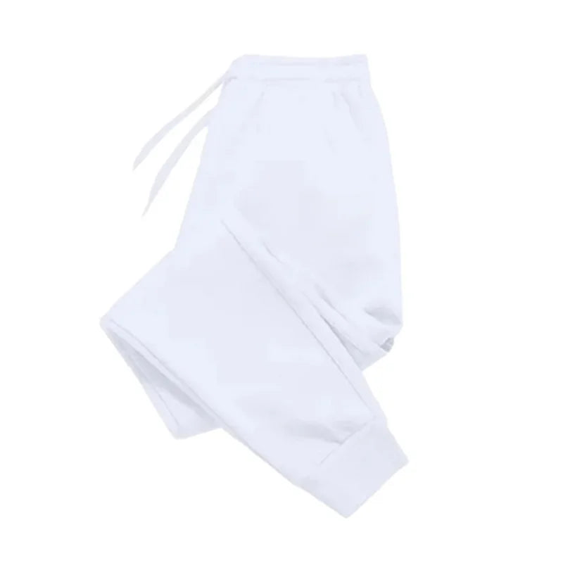 Mens Casual Pants Autumn Winter Fleece Sweatpants Men Running Jogger Sports Gym Trousers Fashion Solid Color Workout Long Pants