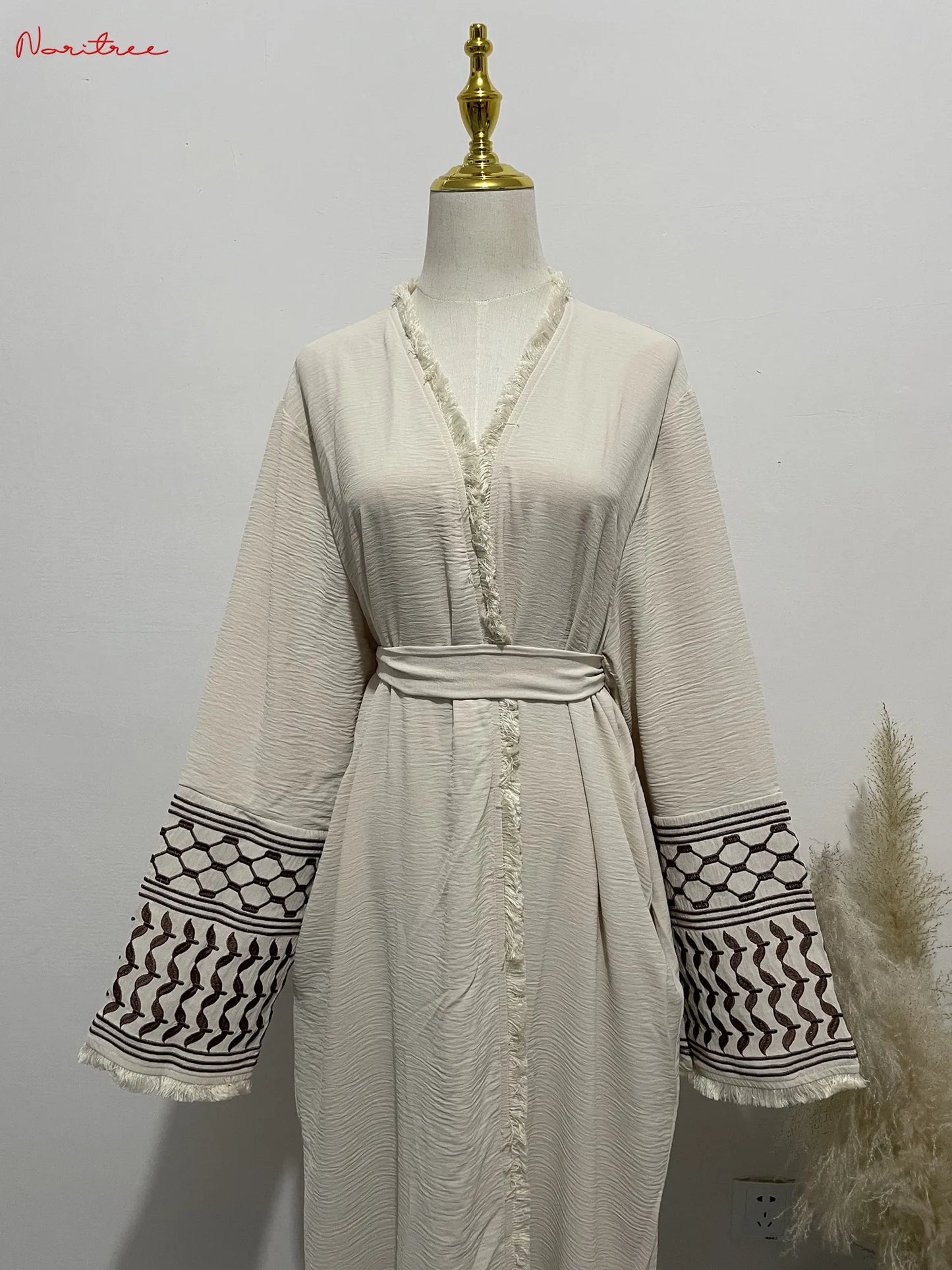 Embroidery Kimono Abaya