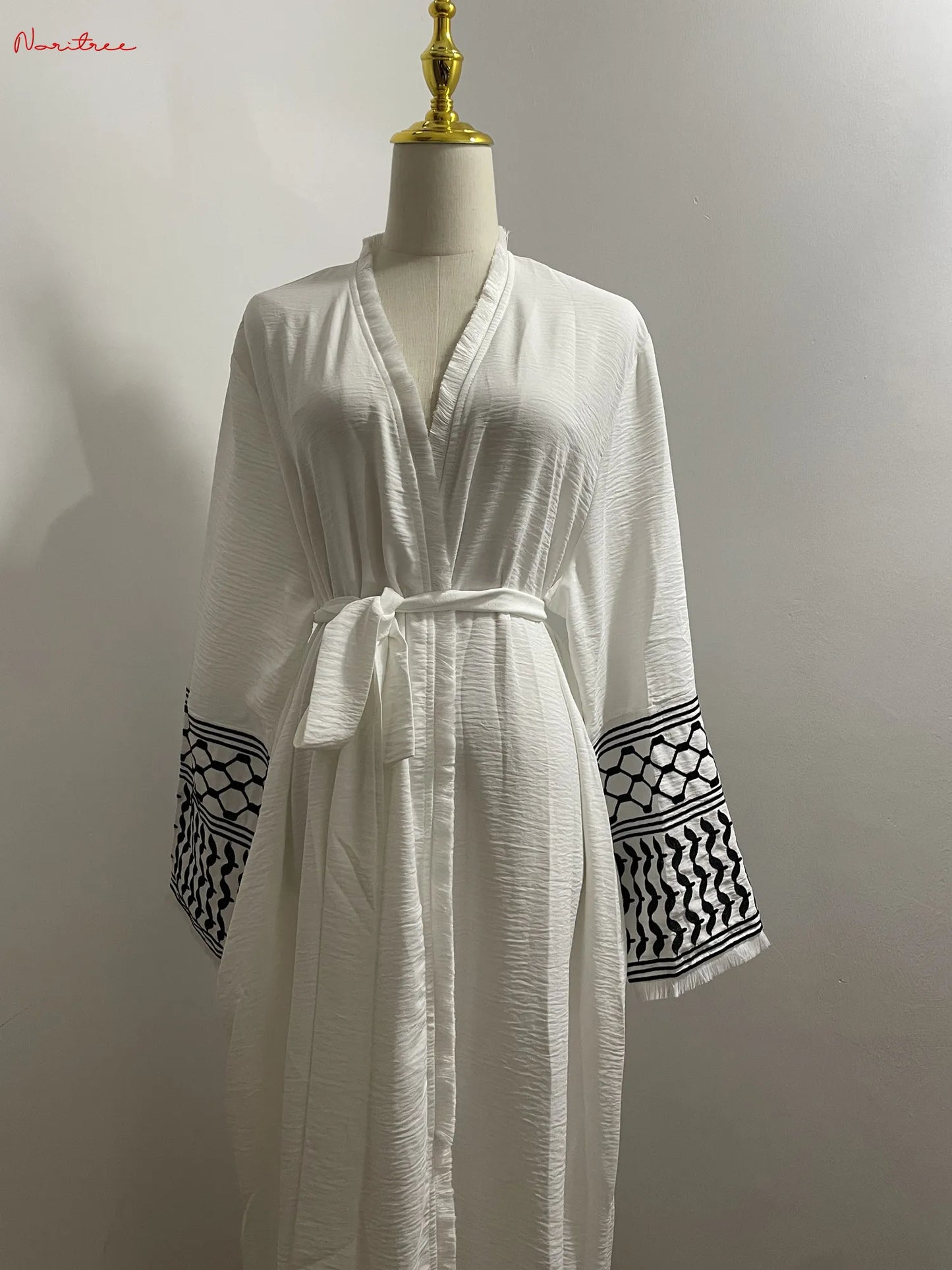 Embroidery Kimono Abaya