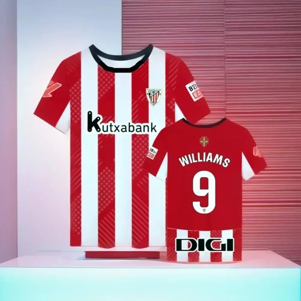 2025 Football Jersey Short Sleeve Summer Men's Tops Women's 3D Print Quick-drying T-shirts Sports Leisure Tees Training Clothes