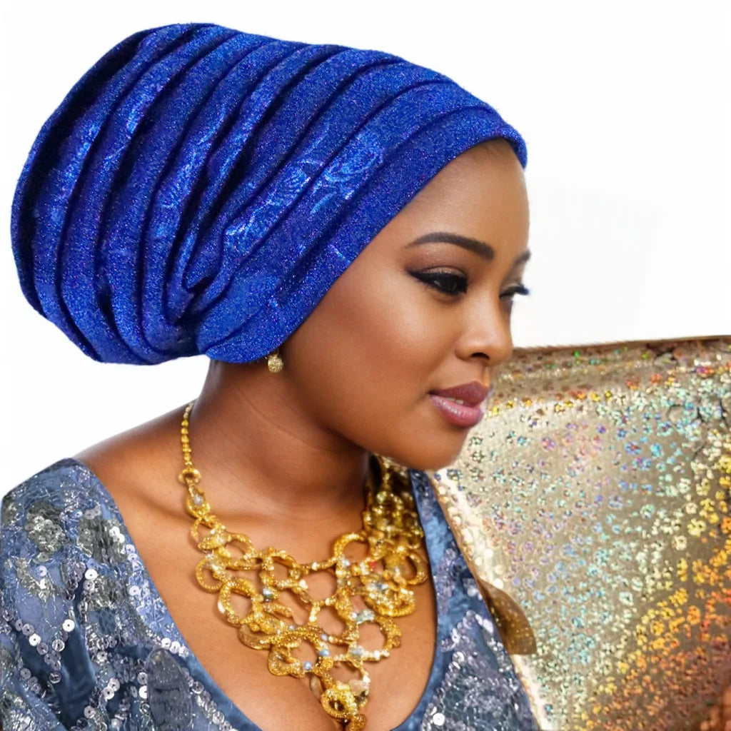 Glitter Turban Cap