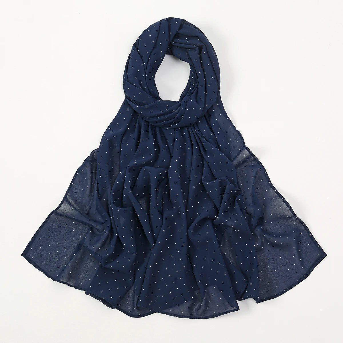 Rhinestone Bubble Chiffon Muslim Hijab Scarf Women Muslim Hijab Soft Shawls Hijabs Islamic Turban Premium Scarfs 180*70cm