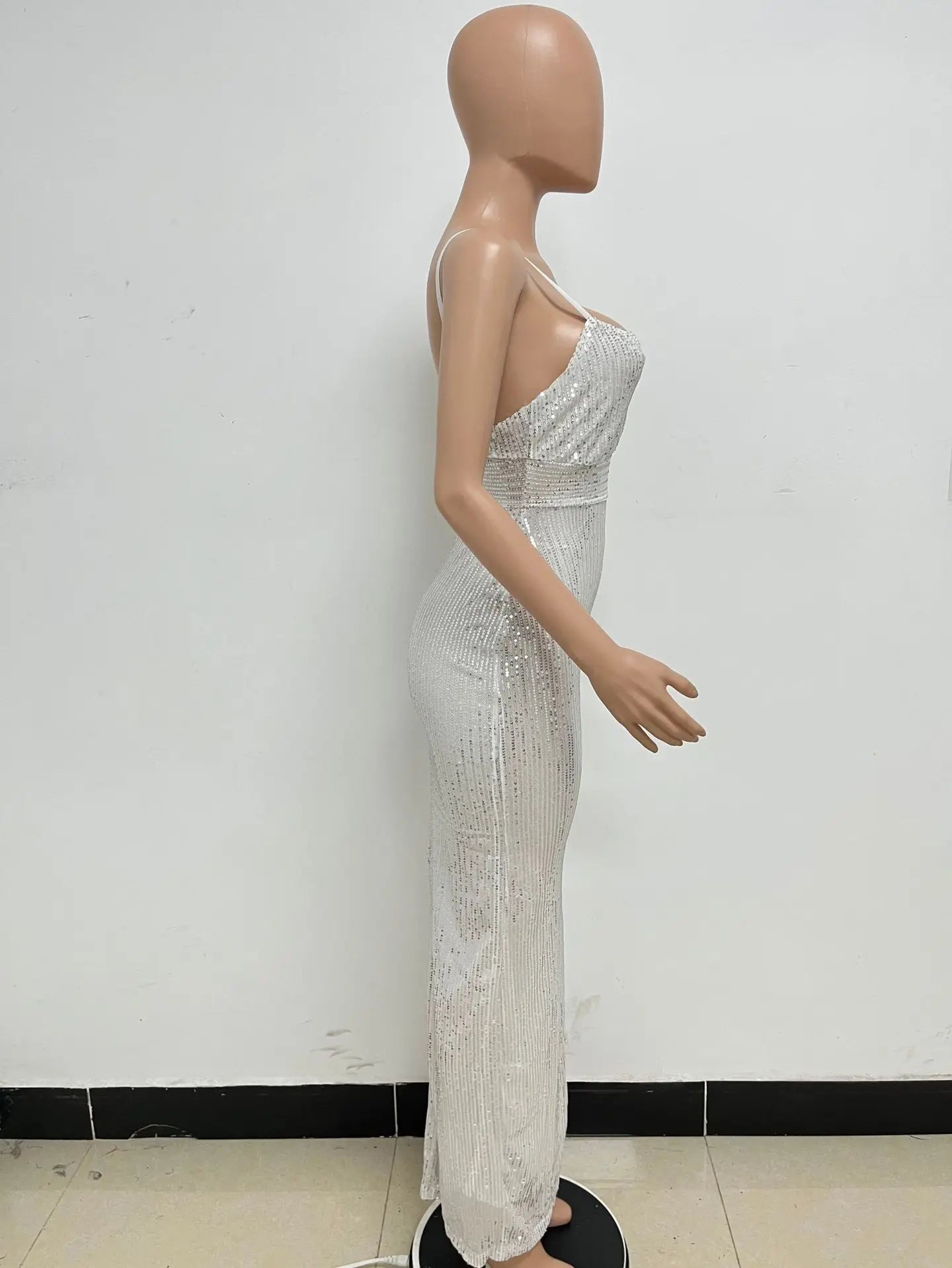 Sequin Halter Cocktail Dress