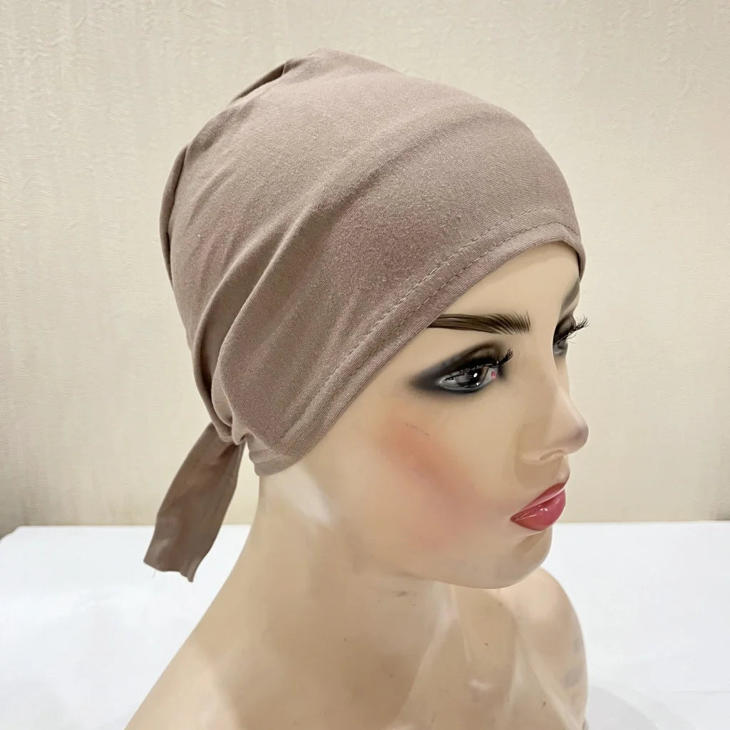 Tie Back Hijab Cap