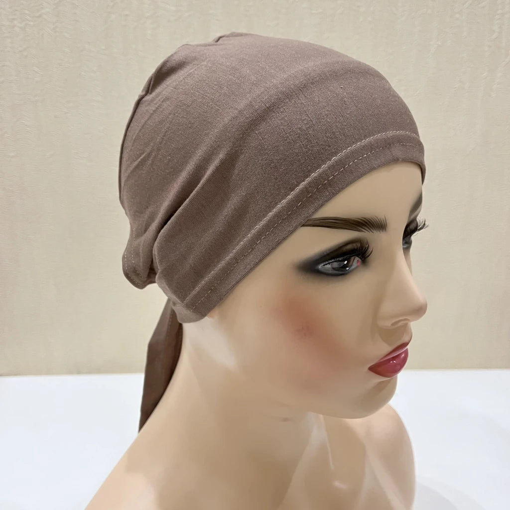 Tie Back Hijab Cap