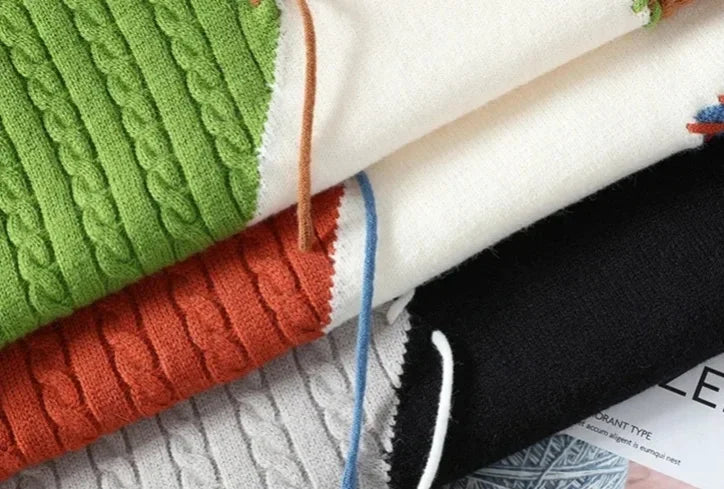 Patchwork Hip-Hop Sweater