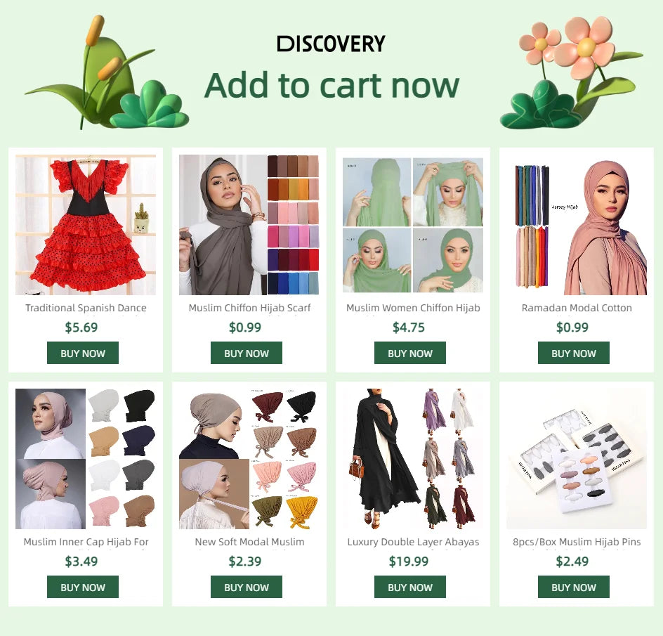 Long Chiffon Hijab Scarf