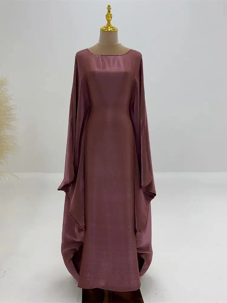 Satin Batwing Abaya