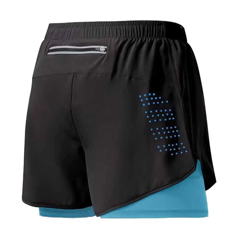 Men's Double Layer Running Shorts