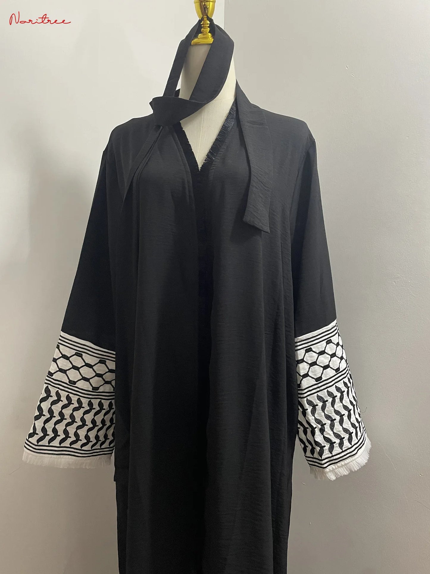 Embroidery Kimono Abaya