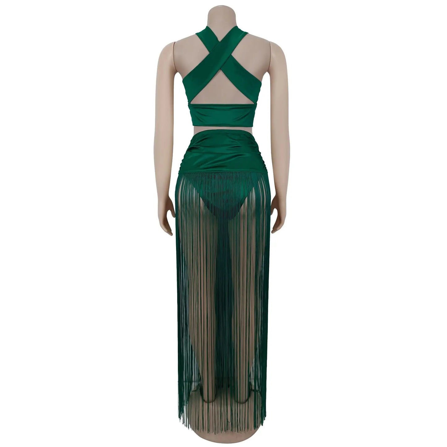 Tassel Bodycon Long Dress