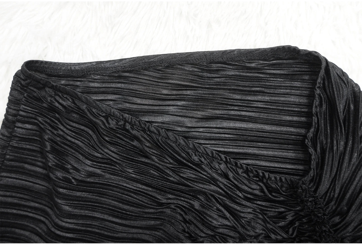 Ruffle Slit Skirt Party Set