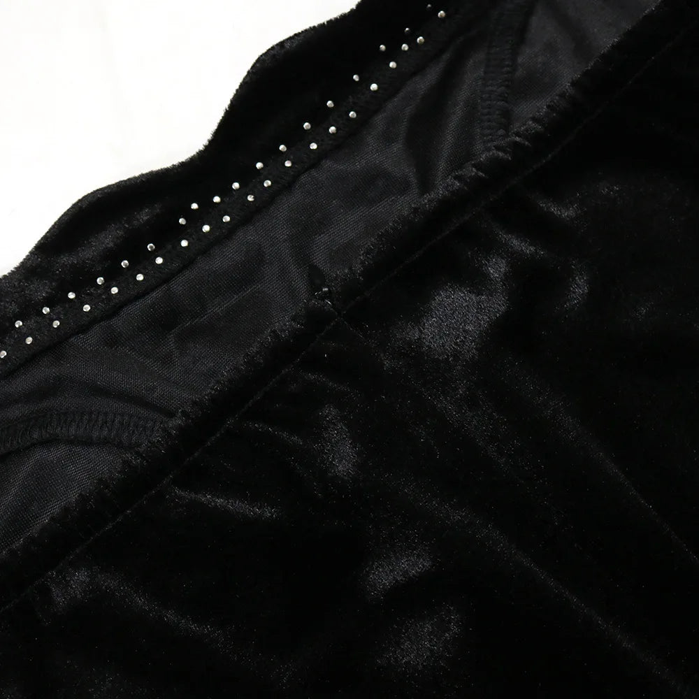 Rhinestone Split Evening Dress