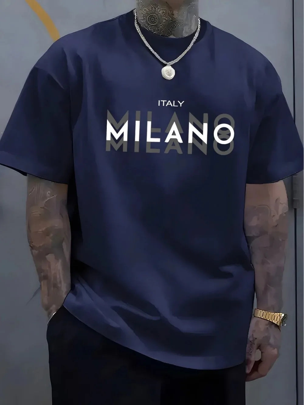 Shadow Pattern Fashion Tee