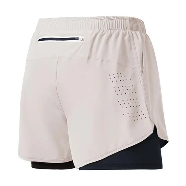 Men's Double Layer Running Shorts