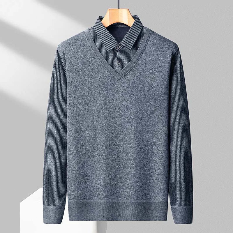 Fleece Polo Sweater