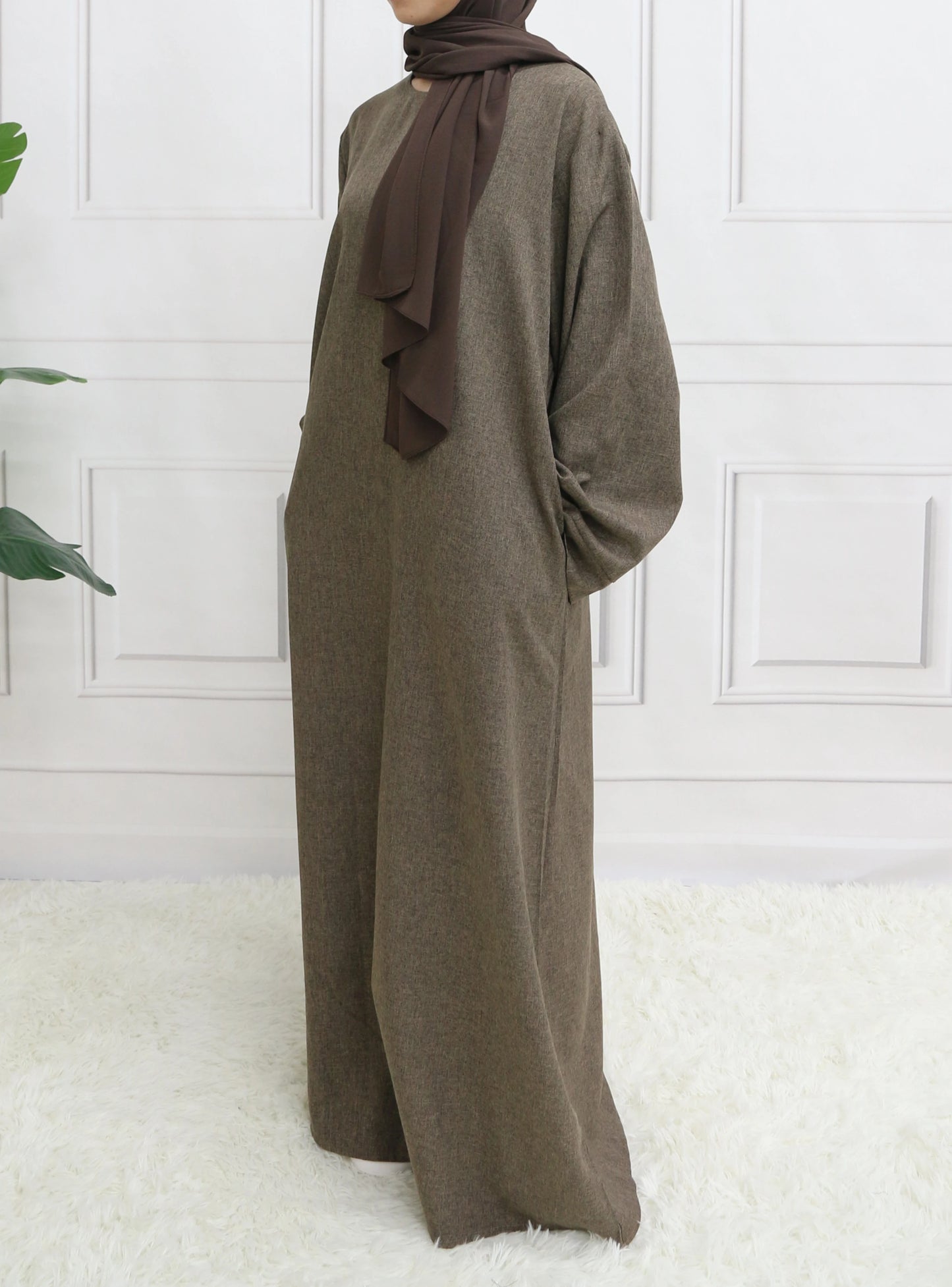 Belted Abaya Dress