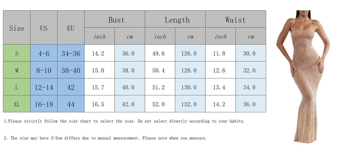 Beaded Strap Evening Gown