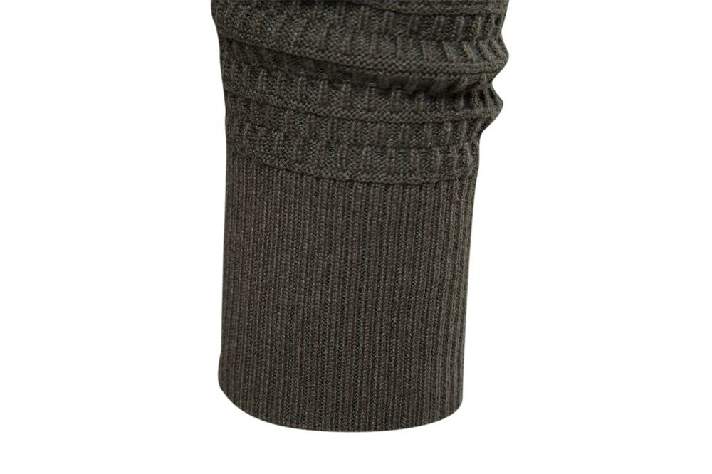 Cotton Mock Neck Cardigan