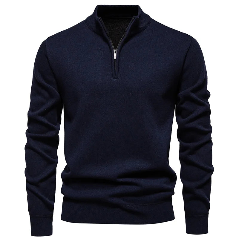 Velvet Half-Zip Pullover