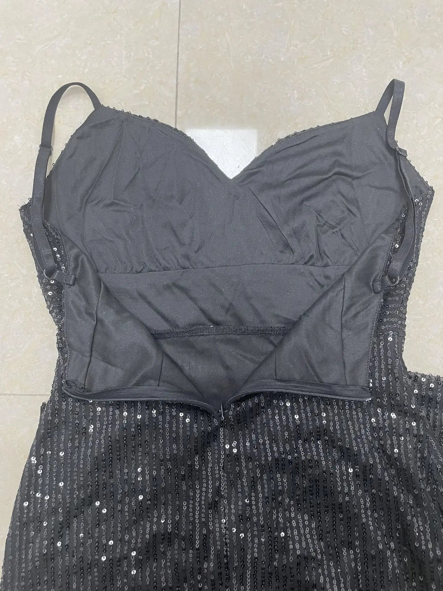 Sequin Halter Cocktail Dress