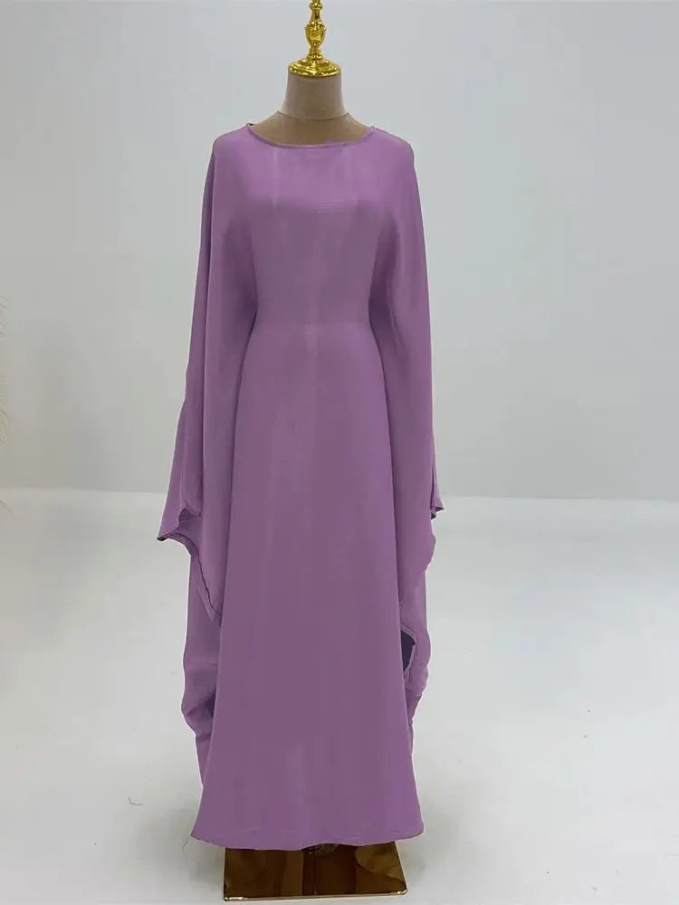 Satin Batwing Abaya