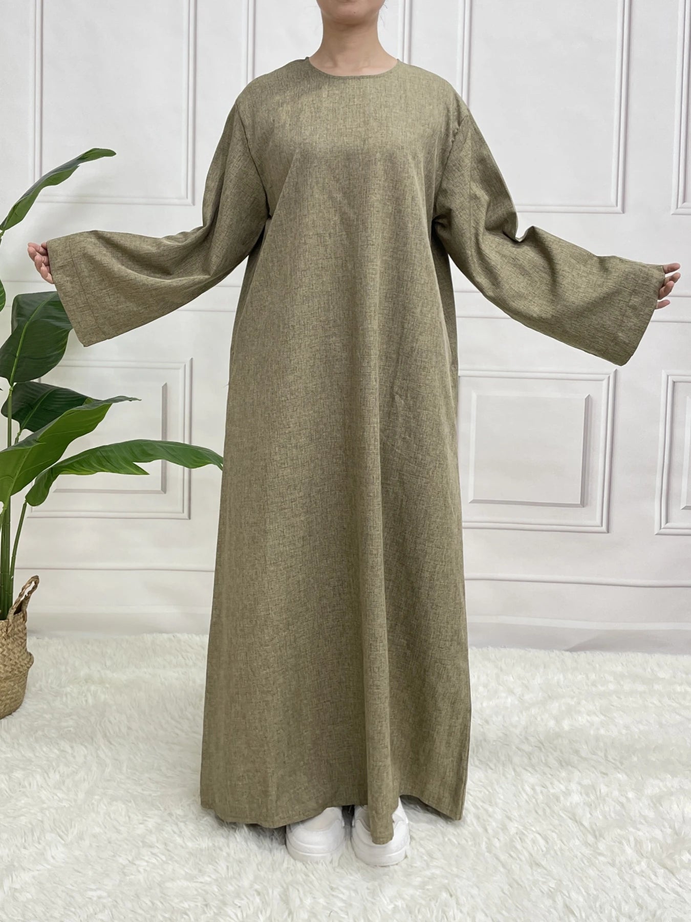 Belted Abaya Dress
