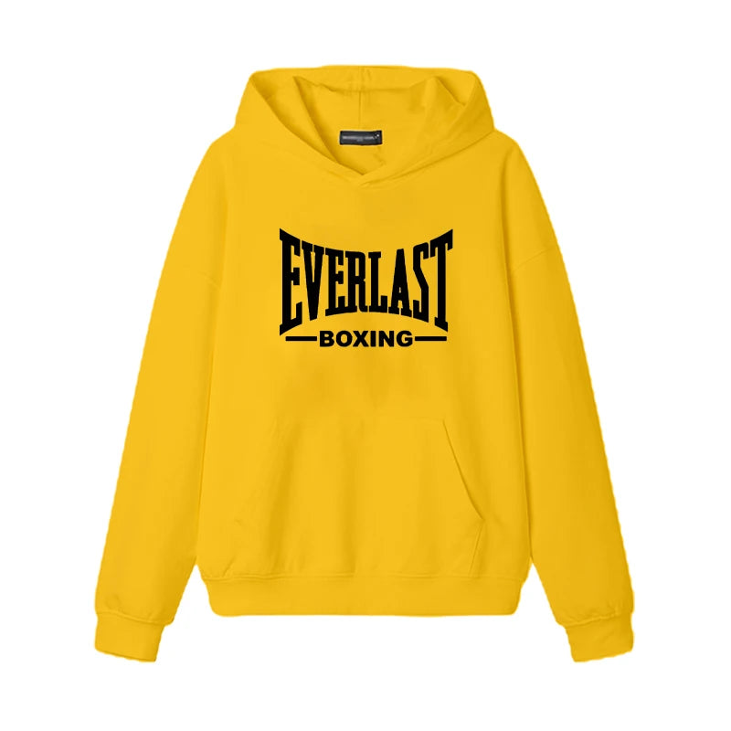 2025 New Everlast Logo Font Graphic Hoodie Men women Harajuku fashion Casual Trends Sweatshirt vintage Long sleeve pullover