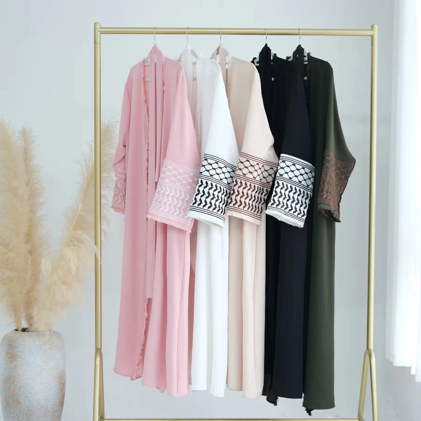 Embroidery Kimono Abaya