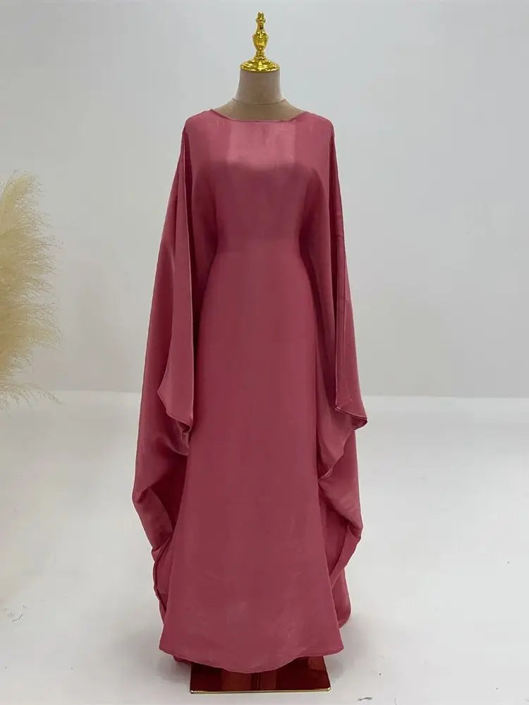 Satin Batwing Abaya