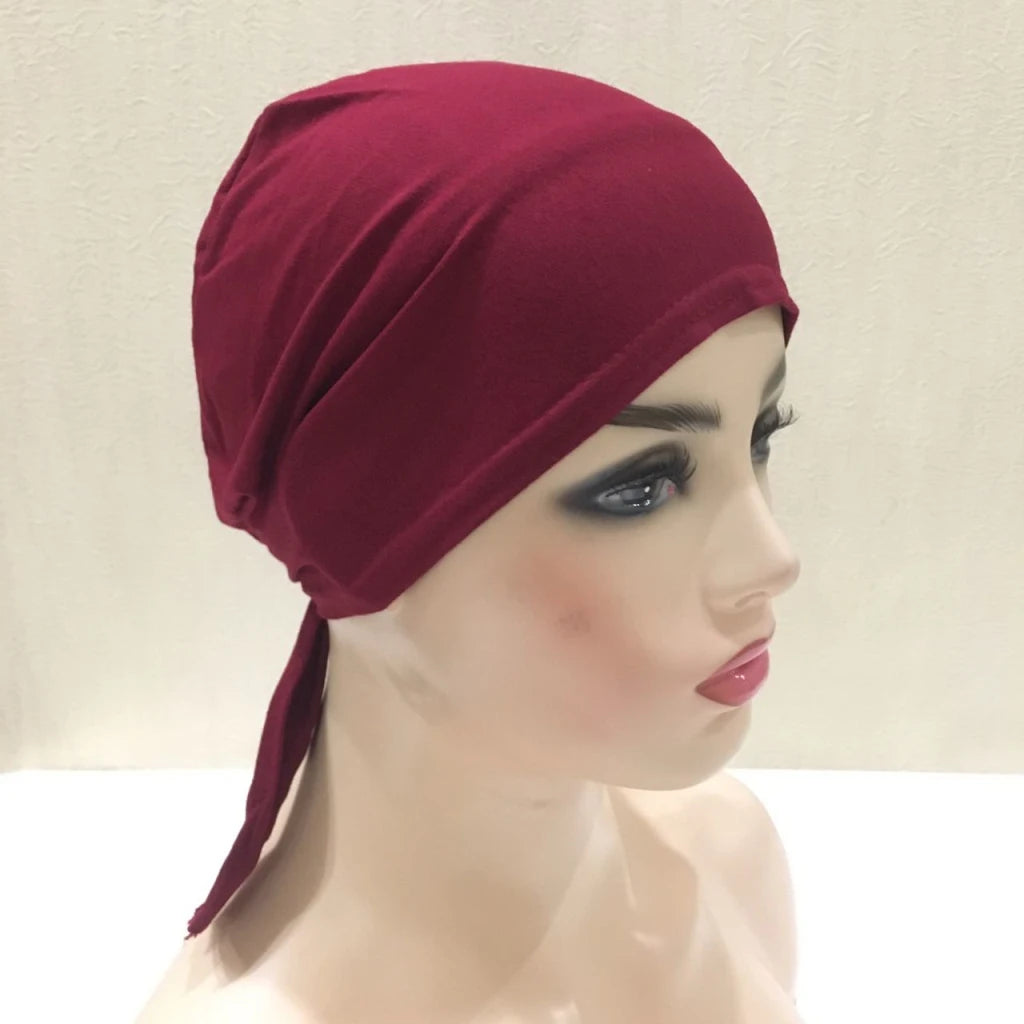 Tie Back Hijab Cap