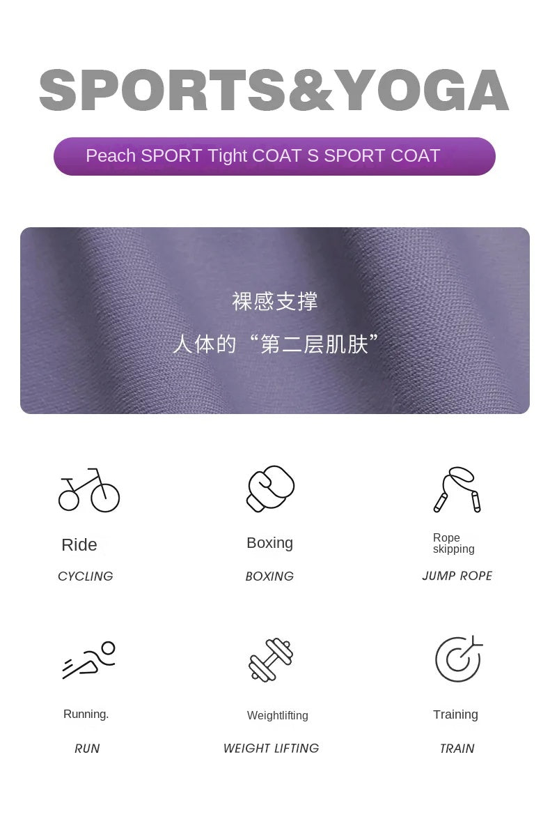 S-3XL Women's Tracksuit Jacket Slim Fit Long Sleeved Fitness Coat Yoga Tops With Thumb Holes Gym Jacket Workout Sweatshirts2025