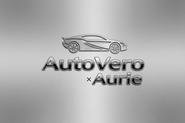skapa en AutoVero × Aurie logo det ska vara bil katogorie
